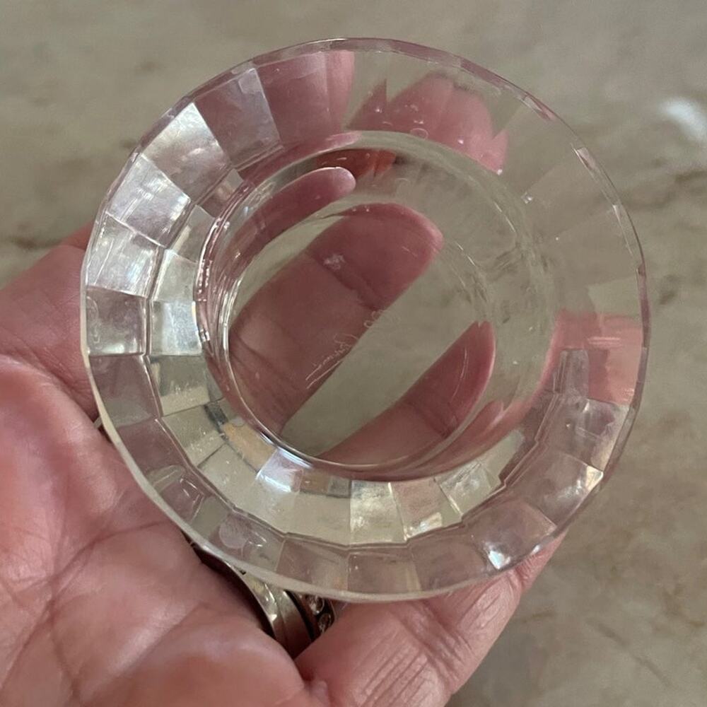 Oleg Cassini crystal candleholder